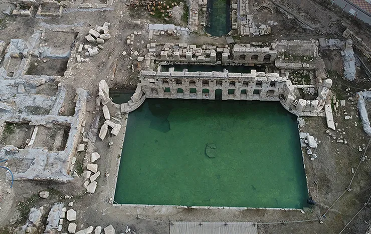 Kral Kızı Hamamı Basilica Therma (Sarıkaya Roma Hamamı)